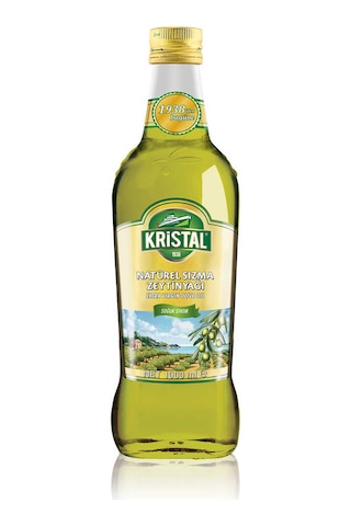 Kristal Natürel Sızma Zeytinyağı Yumuşak Doğal Lezzet 1 Litre Cam Şişe