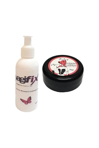 Vagifix Tingle Balm 50 Ml Göğüs Uyarıcı Bakım Kremi Çilek Aromalı + Genital Bakım Kremi 120 Ml 1 Adet