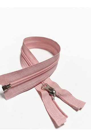 Yfs Fermuar Tip 10 Naylon Dişli Separe Fermuar Pembe 5 Adet 80 Cm