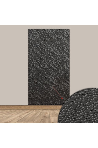 Tink 3d Kendinden Yapışkanlı Akustik Keçe Panel Leopar Desenli 52x98 Cm 10 Adet 5 M² Koyu Gri