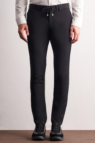 Siyah Yan Cep Düz Paça Slim Fit Chino Casual Pantolon 1003255158 Siyah