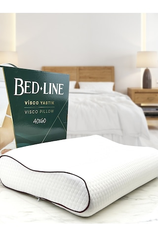 Bedline Visco Çift Boyun Destekli Double Comfort Yastık 38 54 12 13 Cm