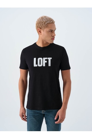 Loft Regular Fit Siyah Erkek T-shirt Lf2038558 Siyah