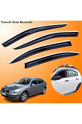 Seat Leon Mügen Cam Rüzgarlığı Abs Nikelajlı Krom Cam Rüzgarlığı 1998-2005 Arası 4 Lü Set