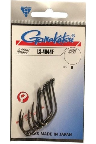 GAMAKATSU LS-4644F Siyah No:1/0 Olta İğnesi 1/6