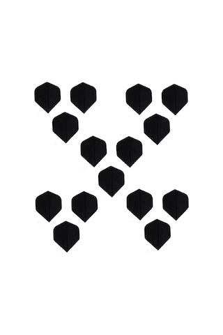 150 Micron 5 Set 15 Adet Dart Flight Flayt Siyah Pet Dartsan