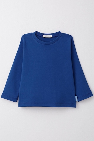 Breeze Erkek Çocuk Uzun Kollu Tişört Basic 1-4 Yaş, Saks Mavisi Saks