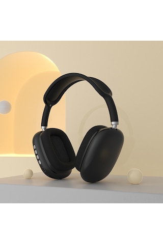 Folinda Siyah P9 Kablosuz Bluetooth Kulaklık - Oyun Ve Müzik İçin Derin Taban, Ergo Konfor, Toplu Alım Fırsatı