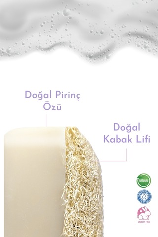 E'lovers Doğal Kabak Lifli Pirinç Sabunu 125 G