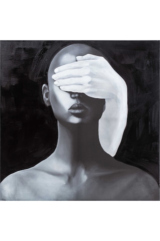 Abstract Women In Black Yağlı Boya Tablo 120x120cm