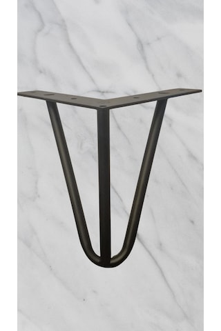 Lüks Mobilya Ayağı Metal Siyah Renk Koltuk Kanepe Berjer Dolap Ünite Ayağı 15cm 4 Adet Siyah