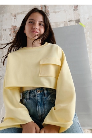 Mayoral Kız Çocuk Atlet Sweatshirt 2'li Takım Sarı - 06402