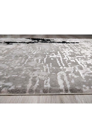 Yamalı Home Gloria 3507 Gri Siyah Modern Halı 80X150 Cm