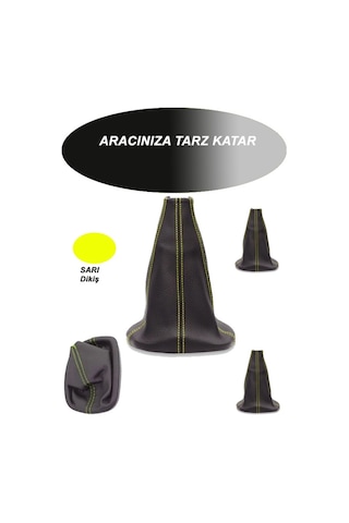 Mercdss W220- Uyumlu Araç,araba,oto Vites Körüğü Sarı Dikiş Audi R8