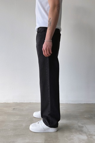Flaw Basic Baggy Jean-29098 Siyah