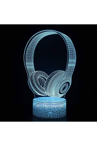 3d İllüzyon Lambası Gece Lambası Renk Değiştiren Dekorasyon Lambası Erkek Kız Masa Lambası Doğum Günü Festivali Noel Çok Renkli