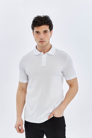Süvari Slim Beyaz Erkek Polo Yaka T-shirt Ts1014000474