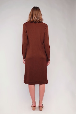 Gabria Ön Düğmeli Seul Uzun Hırka Kahverengi