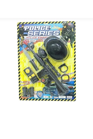 Oyuncak Kasklı Polis Set