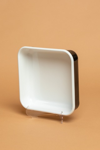 Velluto Nero Emaye Kare Siyah Fırın Kabı Ebutay Siyah