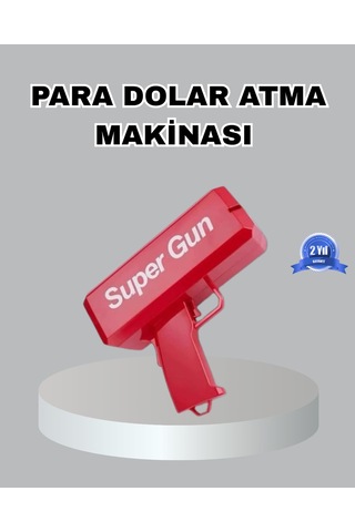 Para Saçma Makinesi Kırmızı Model 100 Lü Para Hediyeli - Lisinya "