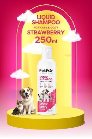 Kedi Ve Köpekler İçin Çilekli Şampuan 250 Ml
