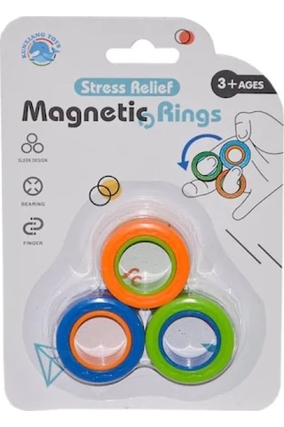Manyetik Stres Yüzüğü Fidget Ring