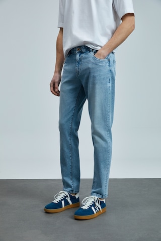 Lufian Nıcolo Smart Jean Erkek Pantolon Slim Fit Mavi Mavi 111200190100300 Mavi