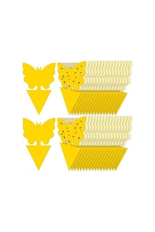 Pazly 20'lik Sarı Yapışkan Böcek Tuzağı - Ev Ve Bahçe İçin Uv Dayanımlı, Kokusuz Sinek Yakalama Levhaları