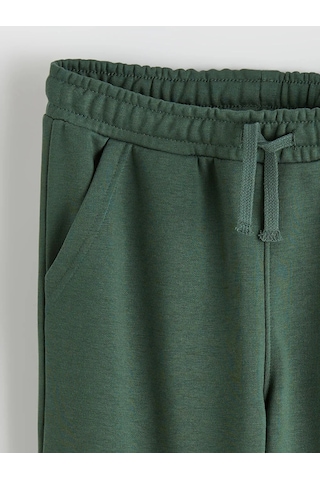 Lc Waikiki Yeşil Bisiklet Yaka Çizgili Erkek Çocuk Sweatshirt Ve Eşofman Altı YESIL