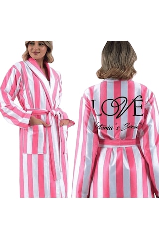 Yeni Sezon Bambu Bornoz Takım Pudra Pembe