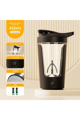 Ranyeek Otomatik Çalışır Elektrikli Karıştırıcı Bardak, Usb Şarjlı, Kahve/süt/soja İçin Uygun, Hafif Ve Taşınabilir, Siyah Pilli Versiyon Diğer