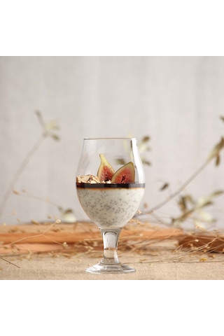 LAV Angelina Cam Bira Bardağı 6'lı 570 ml Ayaklı