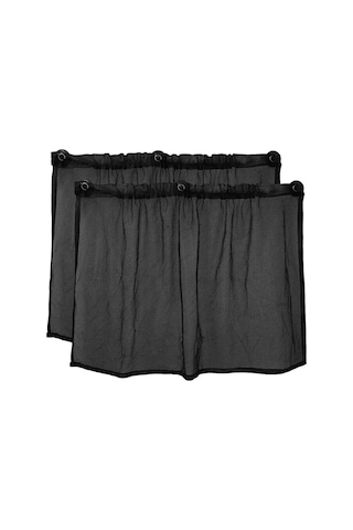 Youtek Araç İçin Pratik Güneşlik Seti, 50 Cm Boyutunda %50 Gölgeleme, Siyah Renk, 2 Adet