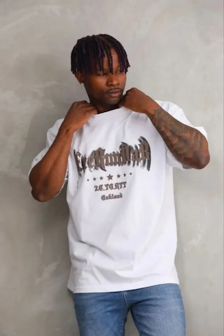 Modi Erkek Baskılı T-shirt Kısa Kol Bisiklet Yaka Regular Fit Rahat Kalıp Günlük Tişört - Beyaz - Mymg185500