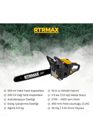 Rtrmax RTM-960 Benzinli Ağaç Motoru