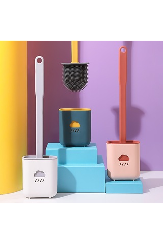 Silikon Tuvalet Fırçası - Mavi