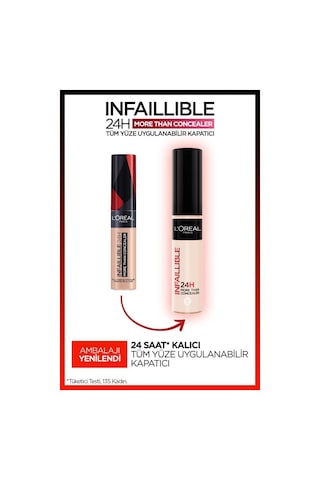 L'Oréal Paris Infaillible 24H Tüm Yüze Uygulanabilir Kapatıcı 330 Pecan + Mini Paradise Maskara
