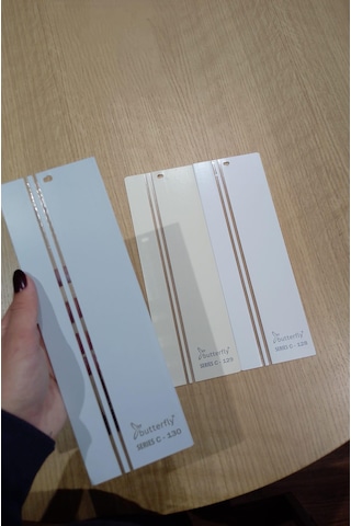 As Perde Çizgili Pvc Dikey Perde
