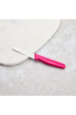 Aryıldız Solo Tırtıklı Sebze Bıçağı Pembe 10 Cm Renkli