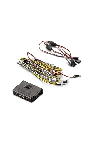 Didadodo 1/10 Toyota Land Cruiser Rc Araç İçin 14 Led'li Kontrol Kutusu İle Profesyonel Aydınlatma Seti, Çok Renkli Led Aydınlatma Sistemi Çok Renkli