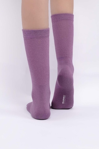 Mısırlı Kadın %10 Gümüş Madeni İçerikli Mor Soket Çorap M 78000 Mr Mor