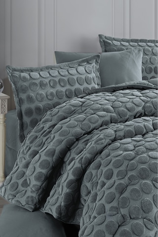 Nordqueen Wellsoft Jakarlı Çift Kişilik Uyku Seti Perle Gri
