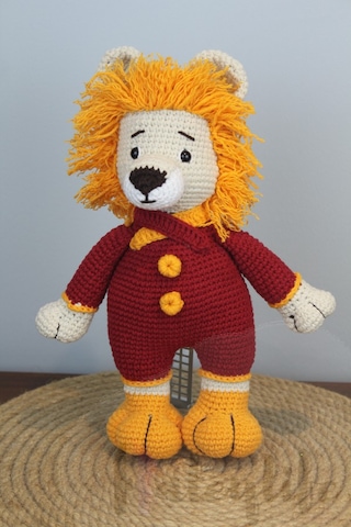 Aleylife Amigurumi Taraftar Bebek Sarı Kırmızı