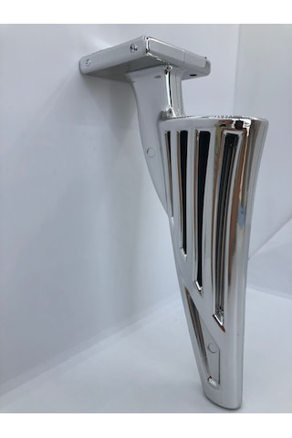 Plastik, 21 Cm Krom Kaplamalı Berjer, Mobilya Ayağı 4 Adet