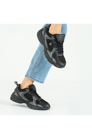Hammer Jack Kadın Spor Ayakkabı Yürüyüş Koşu Song Siyah 001