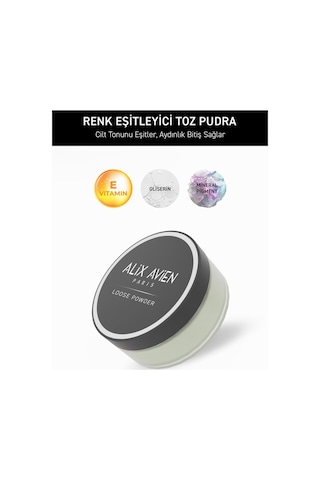 Alix Avien Renk Düzenleyici Uzun Süre Kalıcı Sabitleyici Mat Toz Pudra - Color Correcting Loose Powder Mint 04 Beige