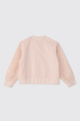 Panço Kız Bebek Pudra Payetli Bomber Ceket Pembe 2611GB22009