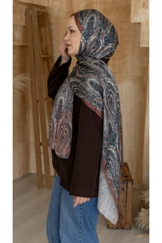 Locella 75 X 180 - İdol İpek Şal-5014-04932 Kiremit
