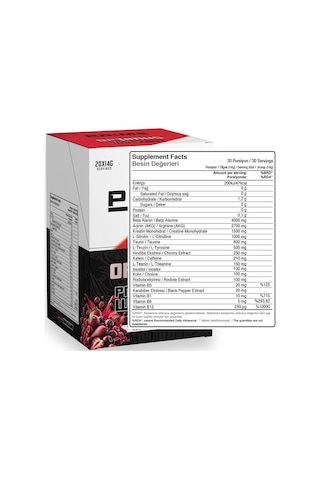 Prime Nutrition Optimus Pre-workout 20 Adet X 14 Gram Tek Kullanımlık - Red Fruit